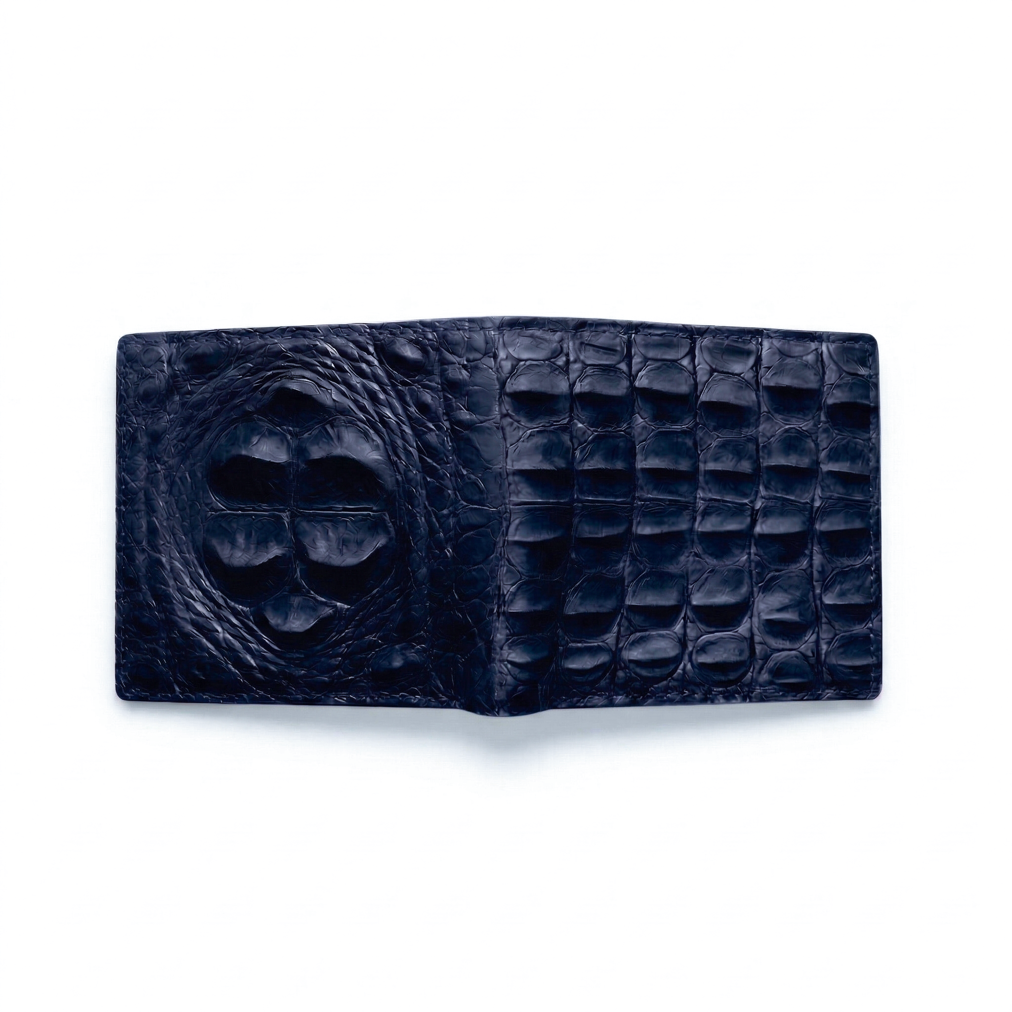 Portefeuille Alligator Relief Bleu Minuit