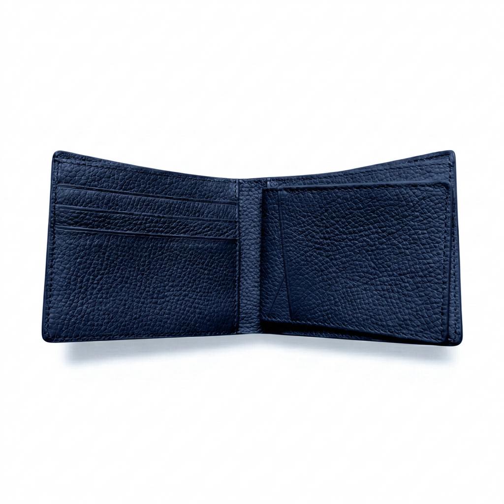 Portefeuille Alligator Relief Bleu Minuit
