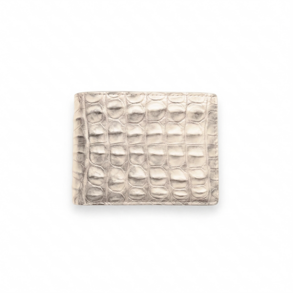 Portefeuille Alligator Relief Crème