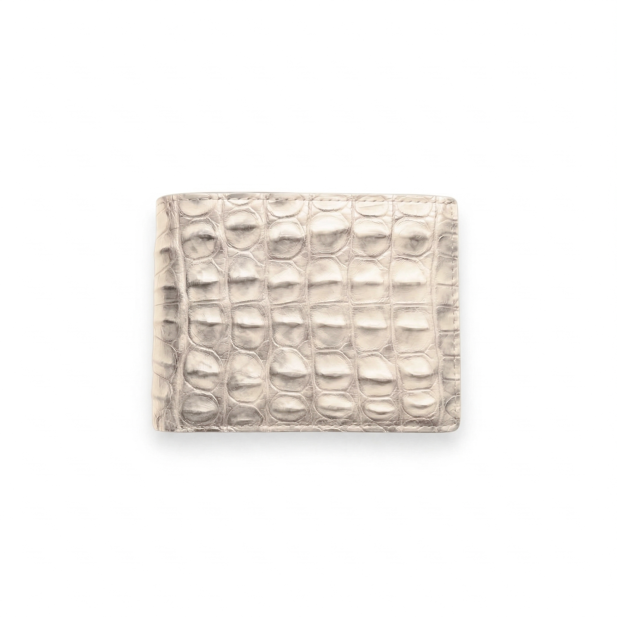 Portefeuille Alligator Relief Crème
