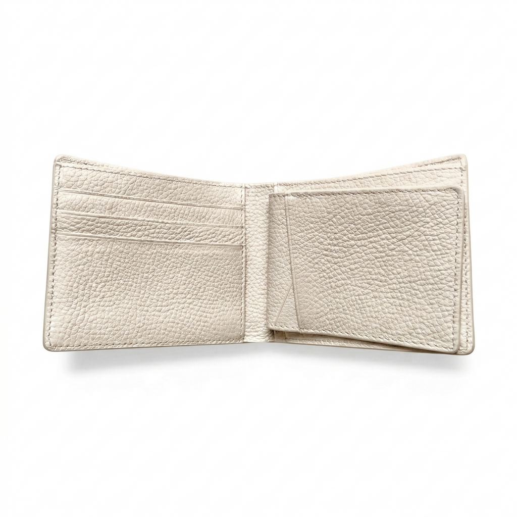 Portefeuille Alligator Relief Crème
