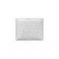 Portefeuille Alligator Lisse Blanc