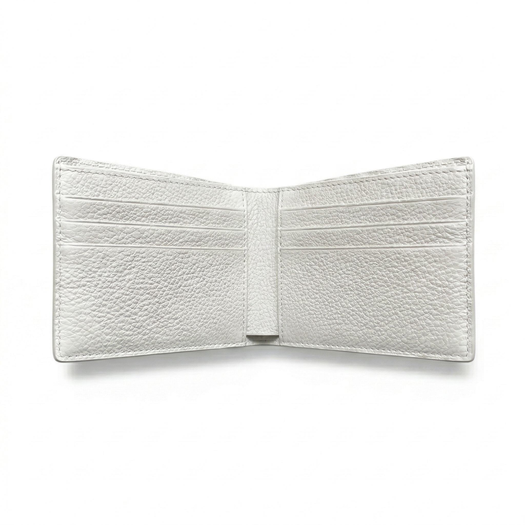 Portefeuille Alligator Lisse Blanc