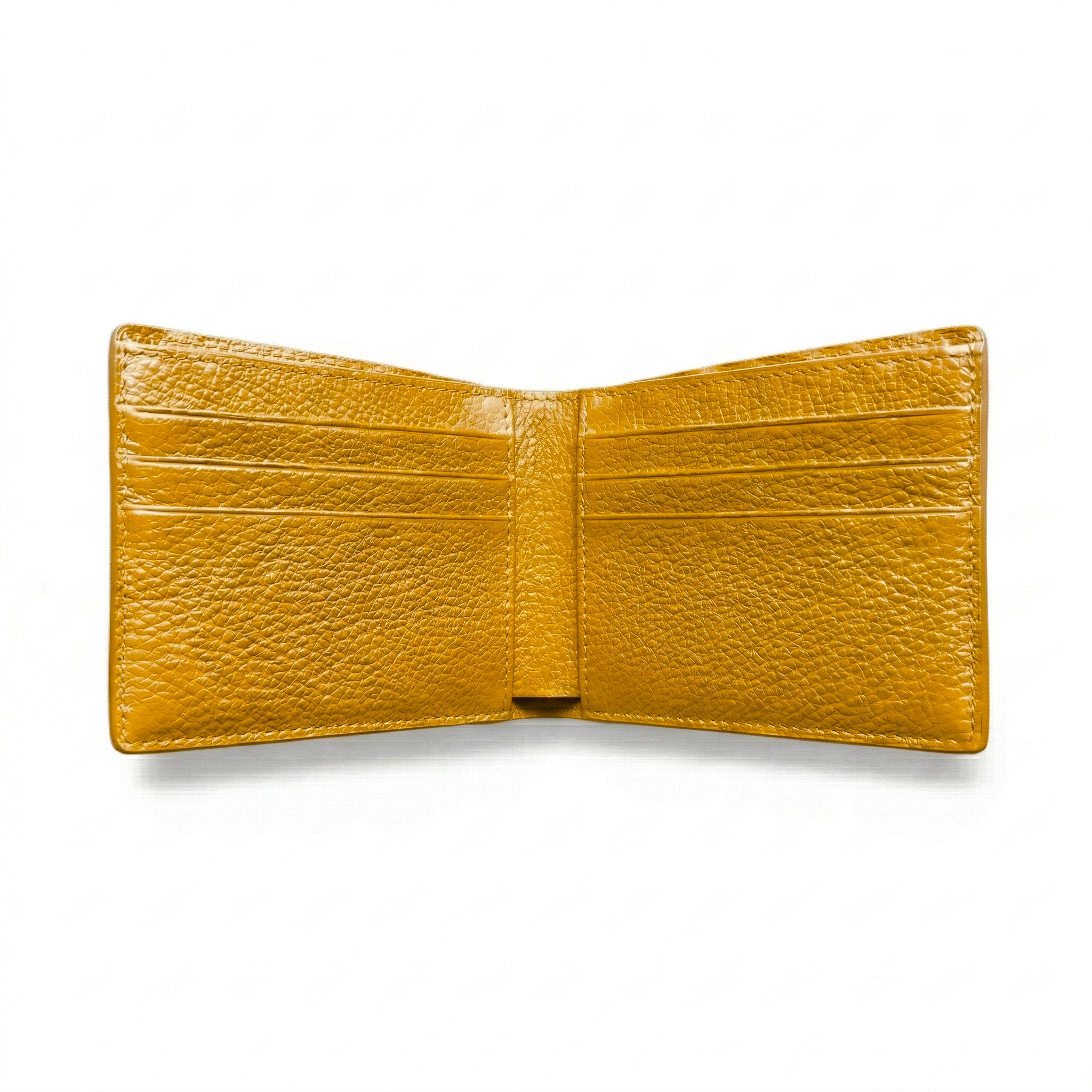 Portefeuille Alligator Lisse Jaune