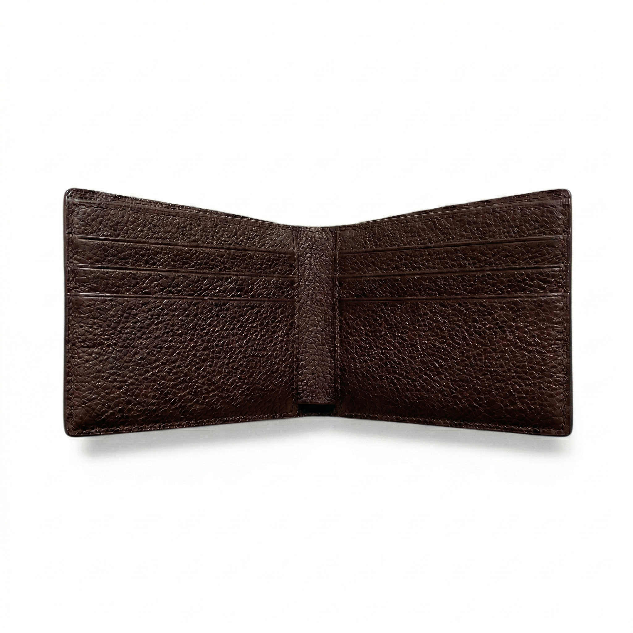 Portefeuille Alligator Lisse Chocolat
