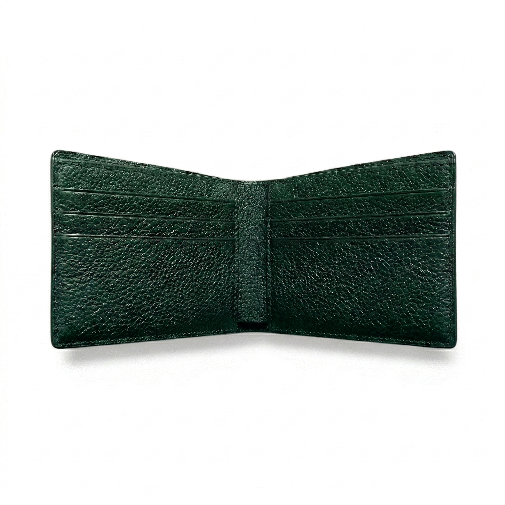 Portefeuille Alligator Lisse Vert