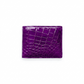 Portefeuille Alligator Lisse Violet