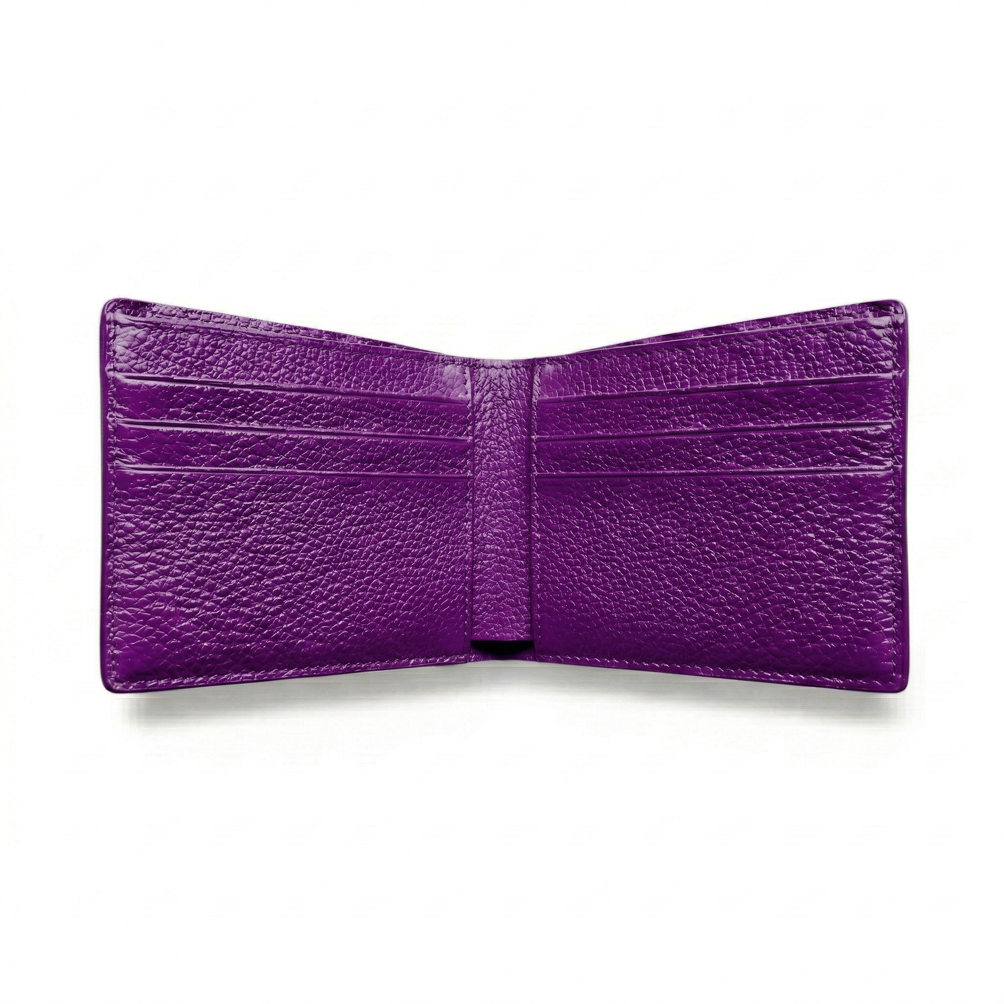 Portefeuille Alligator Lisse Violet