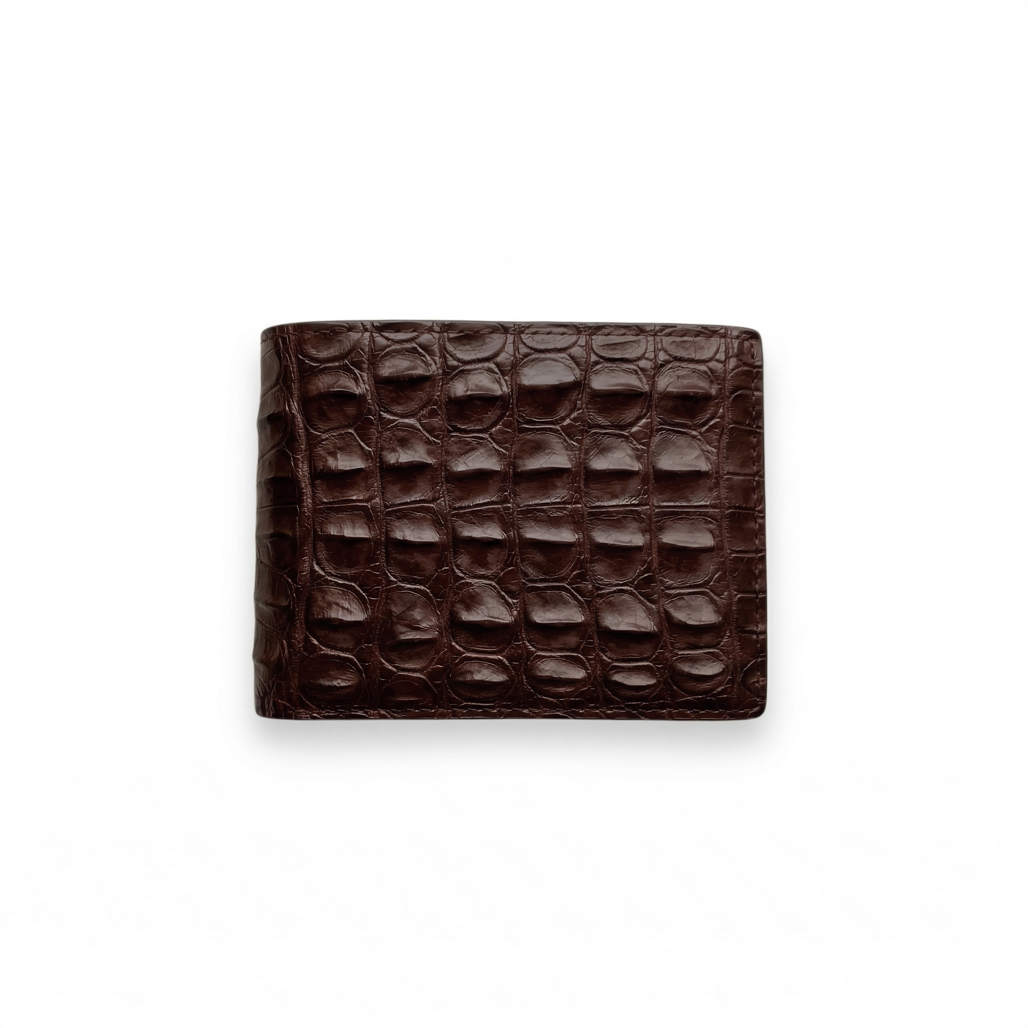 Portefeuille Alligator Relief Chocolat