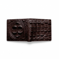 Portefeuille Alligator Relief Chocolat