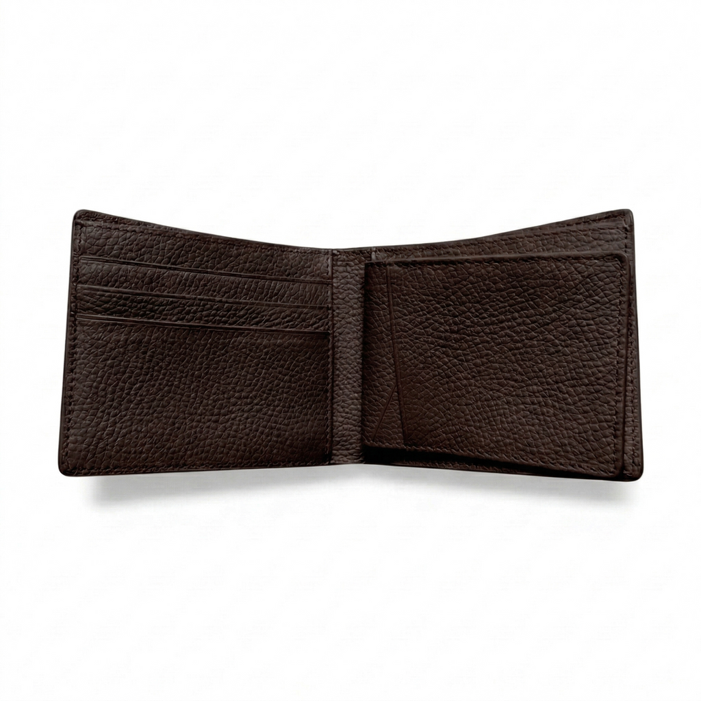 Portefeuille Alligator Relief Chocolat