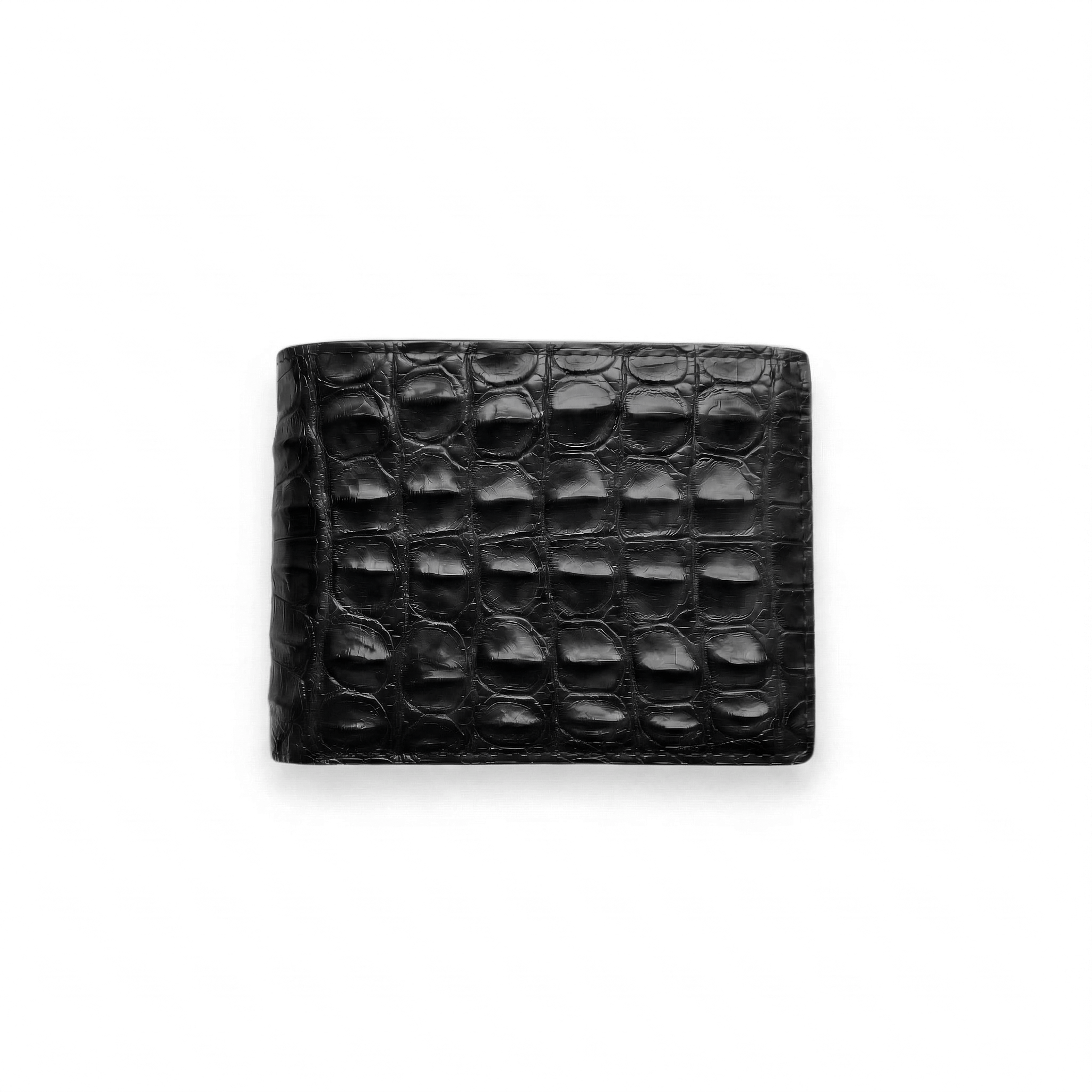 Portefeuille Alligator Relief Noir