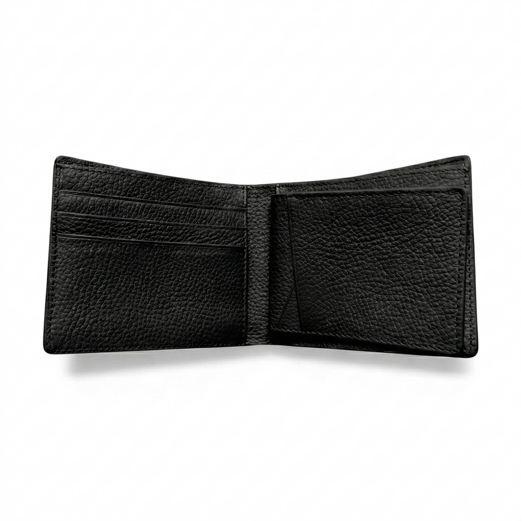 Portefeuille Alligator Relief Noir
