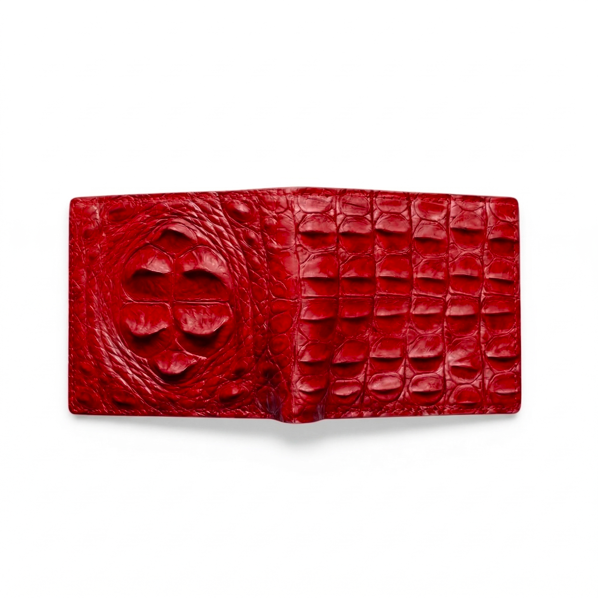 Portefeuille Alligator Relief Rouge