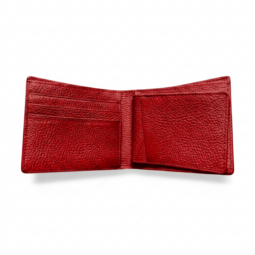 Portefeuille Alligator Relief Rouge