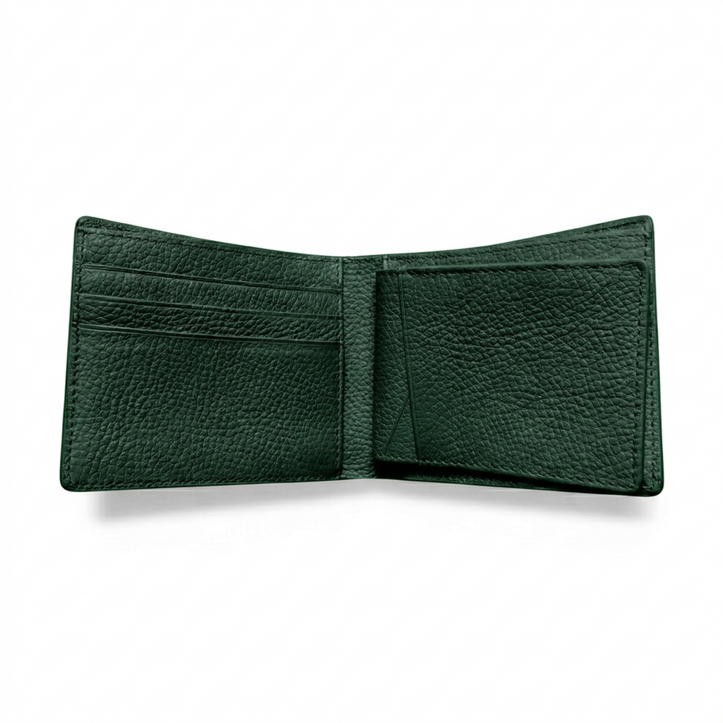Portefeuille Alligator Relief Vert
