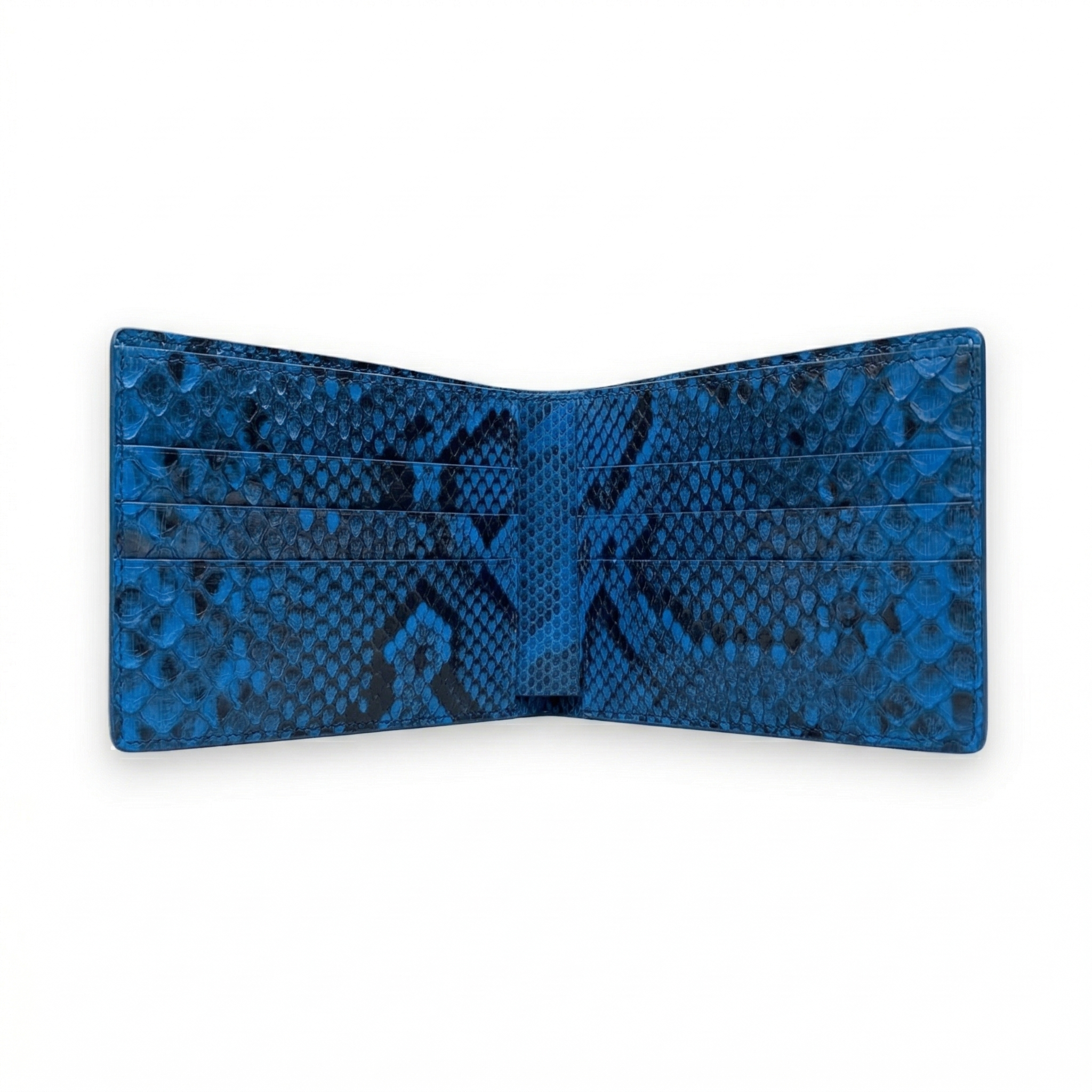 Portefeuille Python Bleu Électrique