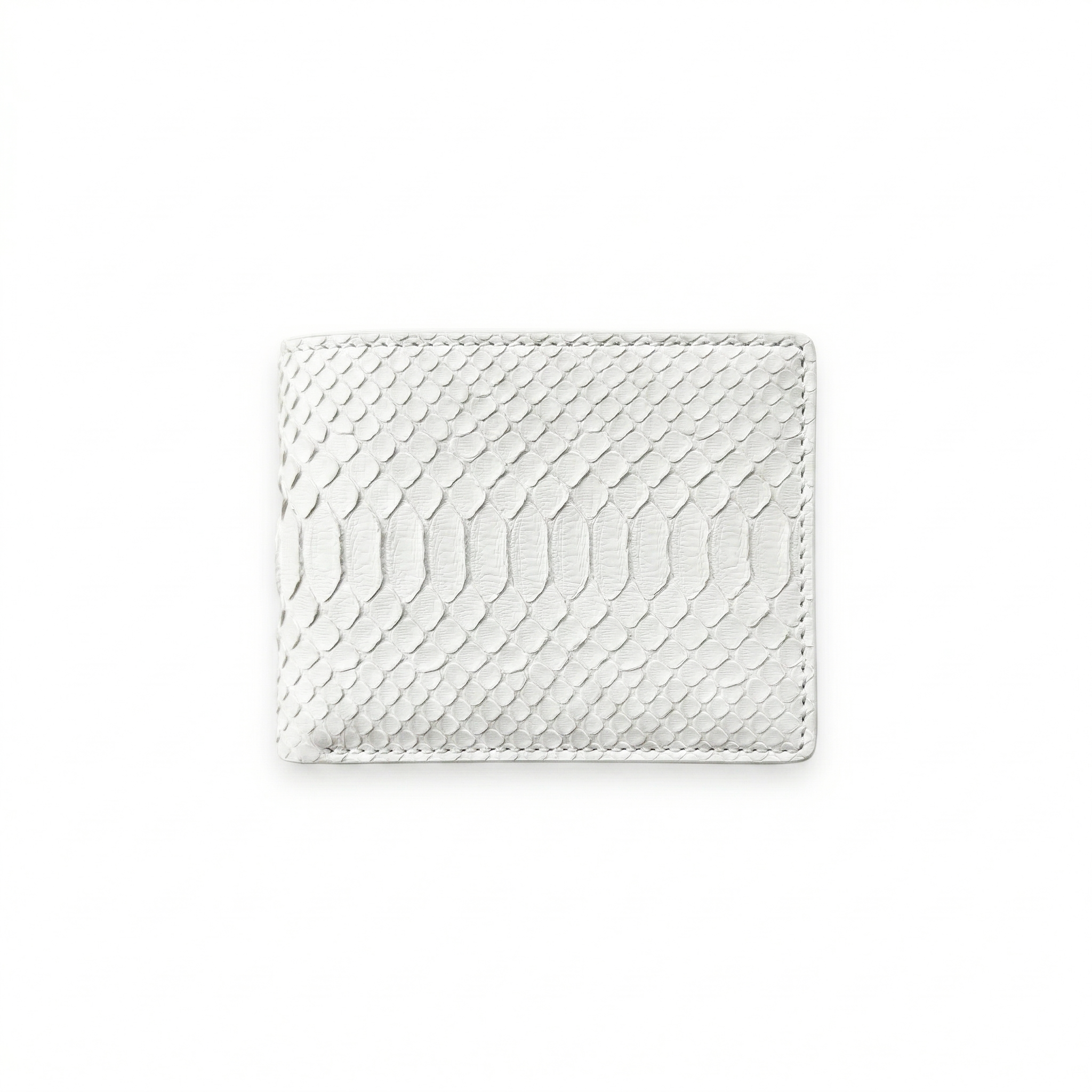 Portefeuille Python Lisse Blanc
