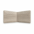 Portefeuille Python Lisse Crème