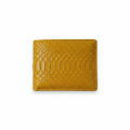 Portefeuille Python Lisse Jaune