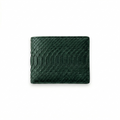 Portefeuille Python Lisse Vert